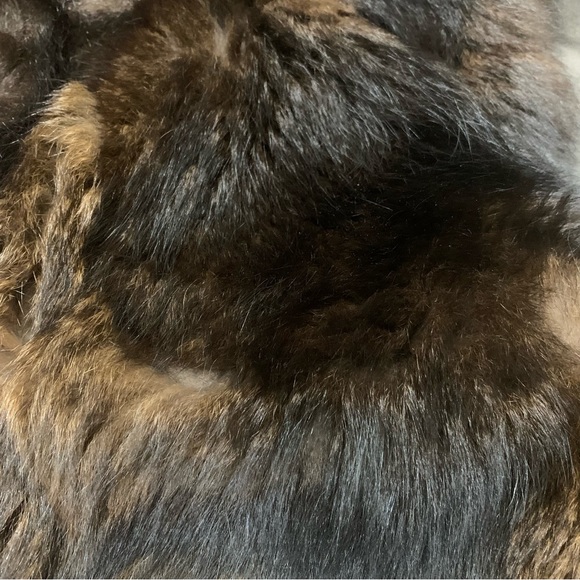 Alan Michaels Croco Embossed Bomber Leather Jacket with Possum Fur - Picture 16 of 16